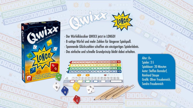 NSV | Qwixx Longo | Dice Game | Ages 8+ | 2-5 Players | 20 Minutes Playing Time - Image 4