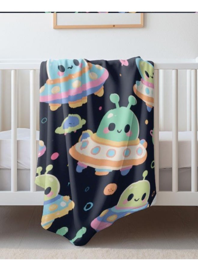 عام بطانية رقيقة من الفانيلا الكرتونية للأطفال والرضع (دافئة ومريحة، ومناسبة للنوم والألعاب) 70 سم * 100 سم - Image 2