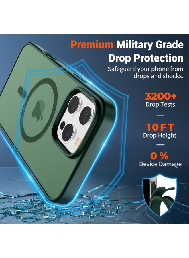 ACLIX Magnetic Case for iPhone 16 Pro Max Case, Compatible with MagSafe, Plating Luxury Cover, Clear Soft TPU Shockproof Protective Phone Case, (Green) - Image 2