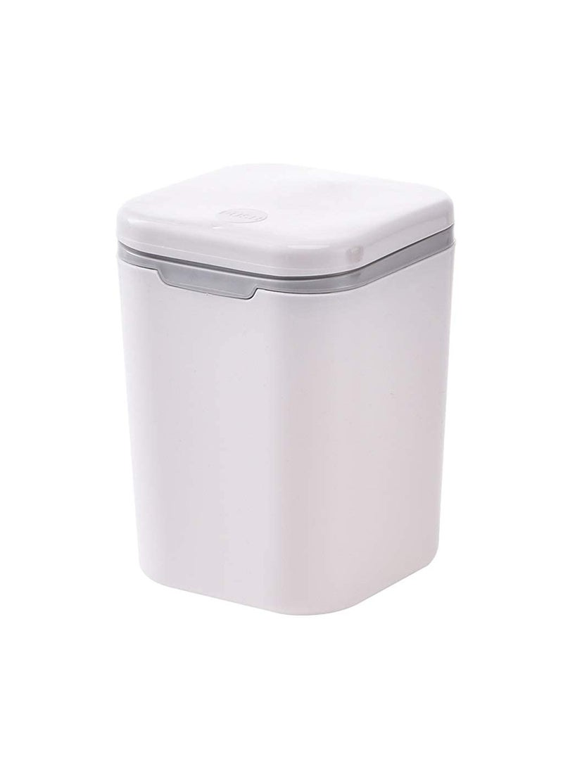 B-LADY BLADY Smart small Table top dustbin Creative Cute Covered Plastic Trash box square shape  - Image 2