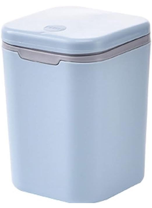 B-LADY BLADY Smart small Table top dustbin Creative Cute Covered Plastic Trash box square shape  - Image 1