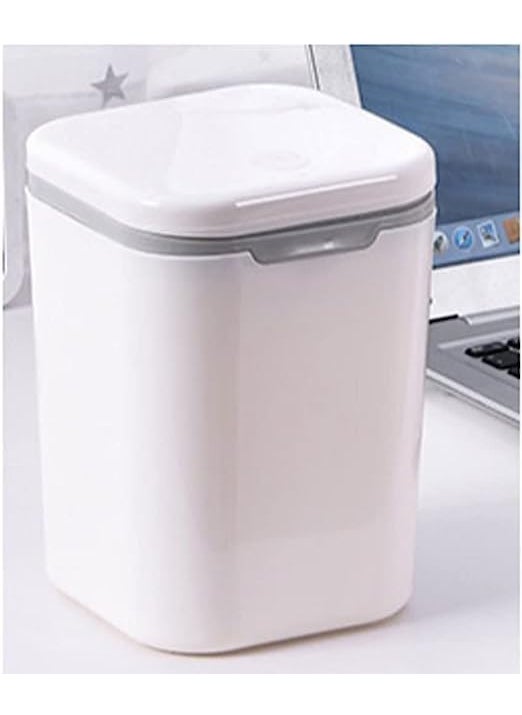B-LADY BLADY Smart small Table top dustbin Creative Cute Covered Plastic Trash box square shape  - Image 4