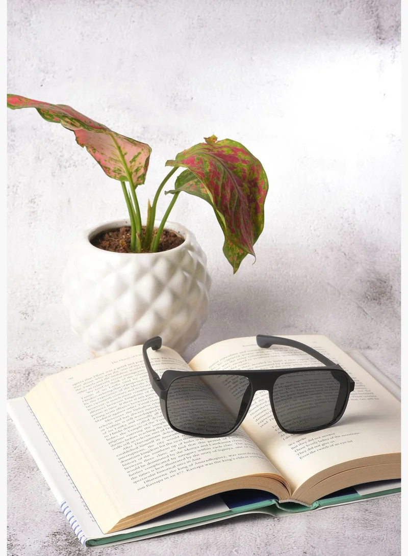 Haute Sauce Women Black Lens Black Wayfarer Sunglasses