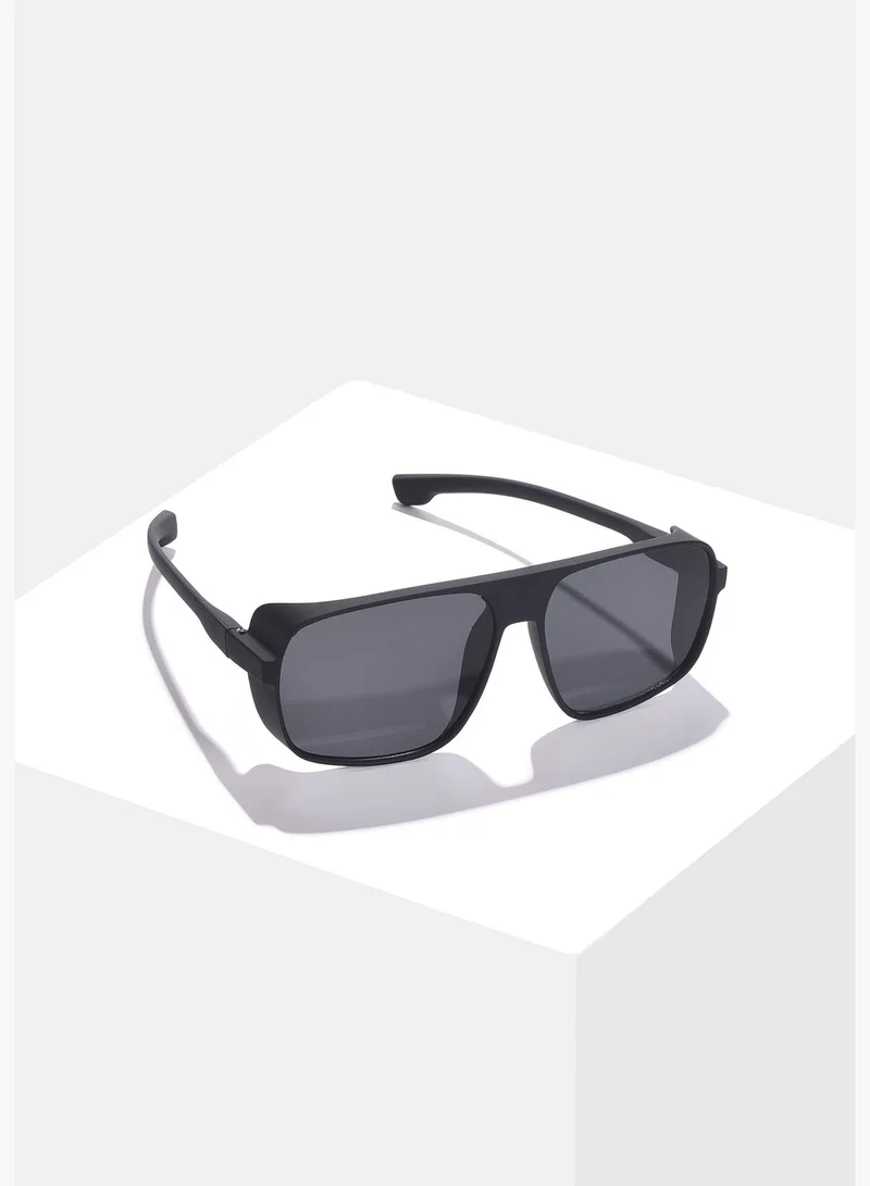 Haute Sauce Women Black Lens Black Wayfarer Sunglasses