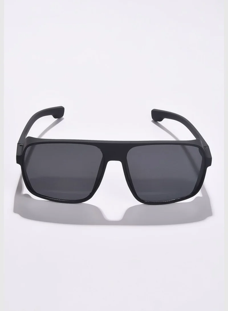 Haute Sauce Women Black Lens Black Wayfarer Sunglasses