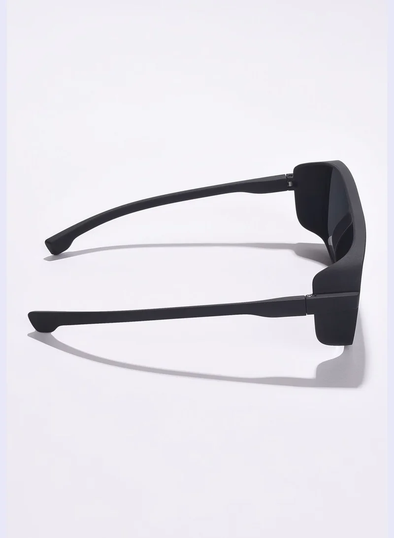 Haute Sauce Women Black Lens Black Wayfarer Sunglasses