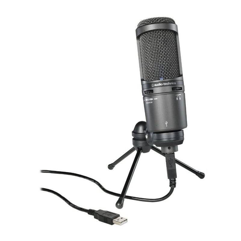 audio-technica AT2020 USB Plus Cardioid Condenser USB Microphone (Black) - Image 1