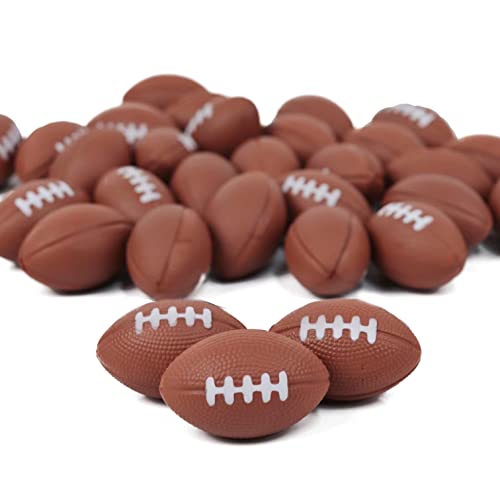 GIFTEXPRESS 30Pack Mini Foam Football Mini Stress Ball Foam Sports Ball for Big Game Party Football Party Decoration Football Stress Reliever - Image 1