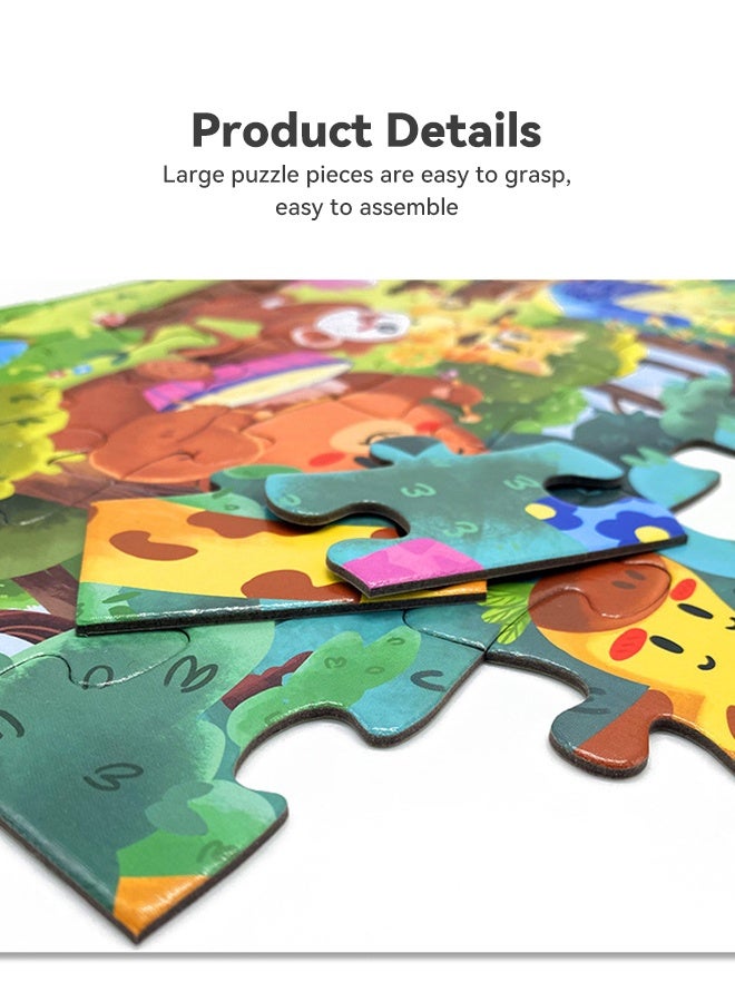 Puzzles for Kids Ages 4-8, 3-5,36 Piece Dinosaur Puzzles for Toddler 4-6,Floor Puzzle Age 5-7 Children Learning Preschool Educational Puzzles Toys for Boys and Girls - Image 3