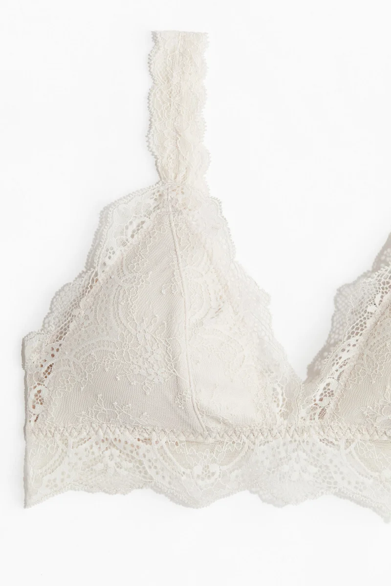 H&M Padded soft lace bra