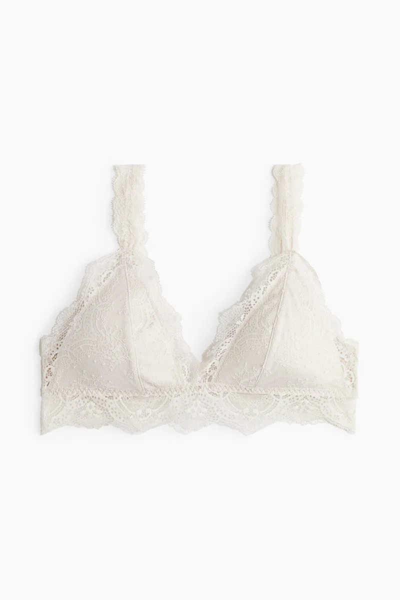 H&M Padded soft lace bra
