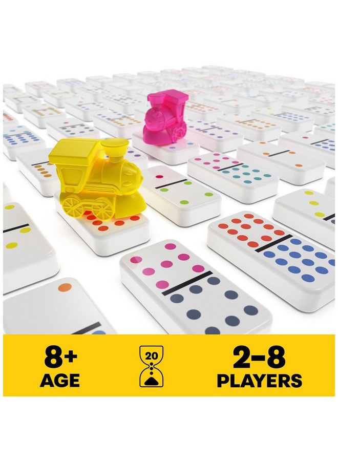 Spin Master Games Pack & Go Mexican Train Dominoes From Spin Master Games Portable Dominoes Set Kids Games Classic Board Games For Adults And Kids Ages 8 And Up - Image 3