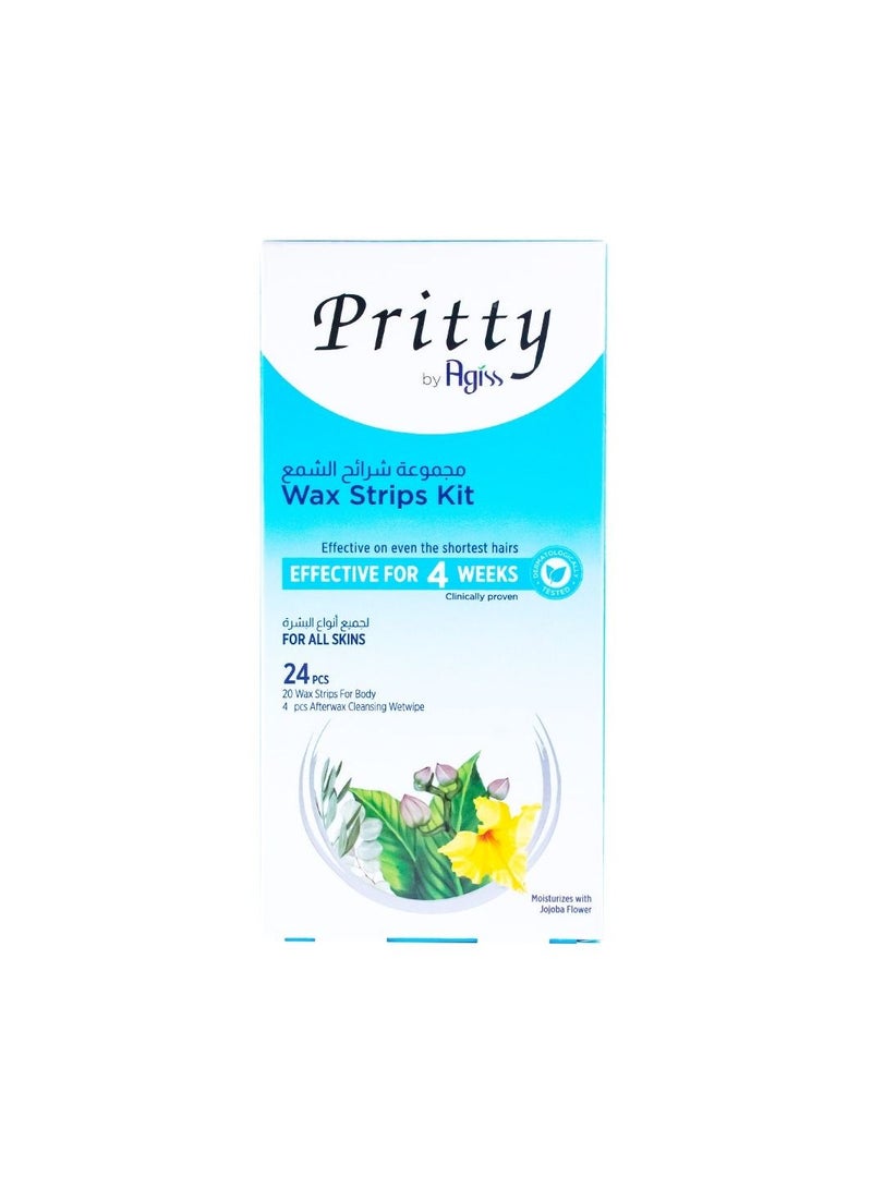 Pritty Body Wax Strips for All Skin Types – 24-Piece Kit for Effective Hair Removal, Smooth Skin, and Long-Lasting Results - Image 2