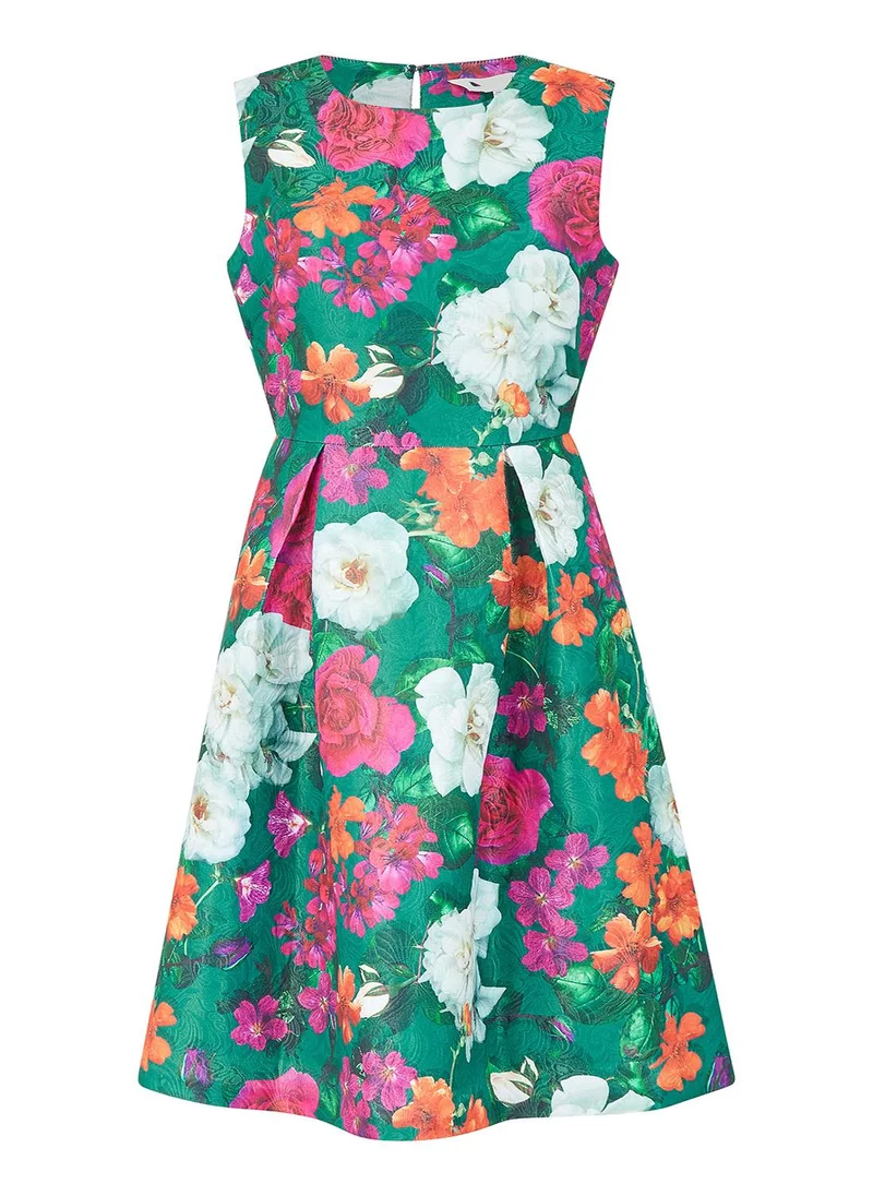 Yumi Floral Fit-and-Flare Dress