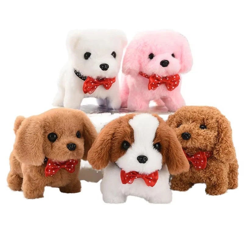 Y&D Cute Funny Kids Animal Electric Plush Toys – Walking & Barking Interactive Electronic Dog Plush Toy for Boys and Girls - Image 1