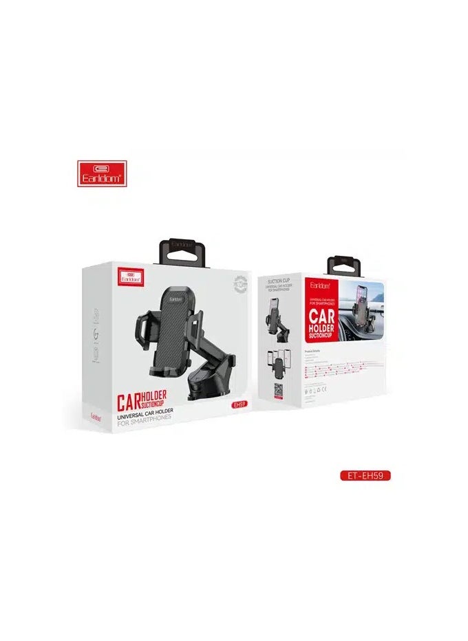 Earldom - Earldom ET EH59 Suction Cup Universal Car Holder For Smartphones - Image 1