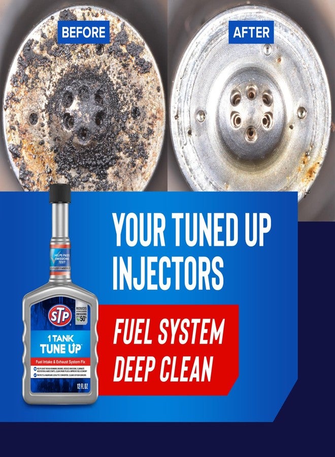 STP 1 Tank Tune-Up Fuel Additive Fuel System Cleaner and Exhaust System Cleaner, Cleans Fuel Injectors, Intake Valves, Cylinder Head and Piston Tops, 12 Fl Oz - Image 4