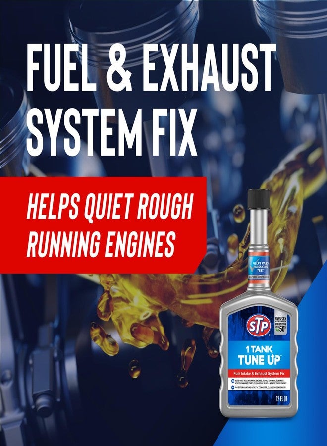 STP 1 Tank Tune-Up Fuel Additive Fuel System Cleaner and Exhaust System Cleaner, Cleans Fuel Injectors, Intake Valves, Cylinder Head and Piston Tops, 12 Fl Oz - Image 3