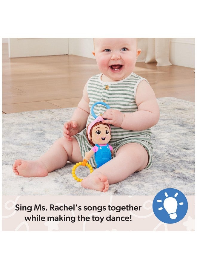 Ms. Rachel Official Sensory Take-Along Toy, Baby Swing & Baby Stroller Teething Toys with Rattle & Clip, Toddler Toys for Girls & Boys for Ages 0-1+ - Image 4
