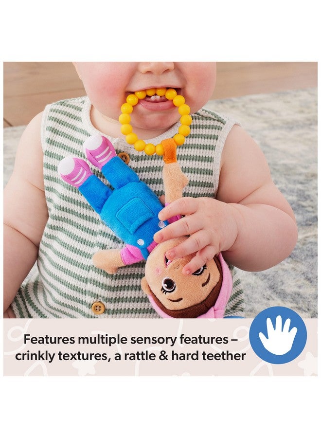 Ms. Rachel Official Sensory Take-Along Toy, Baby Swing & Baby Stroller Teething Toys with Rattle & Clip, Toddler Toys for Girls & Boys for Ages 0-1+ - Image 3