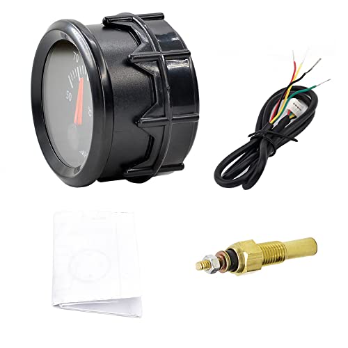 ESUPPORT Universal Car 52mm Pointer Oil Temp Temperautre Gauge Meter Kit Celsius White LED Light Pointer Indicator Dail Display Electronic - Image 5
