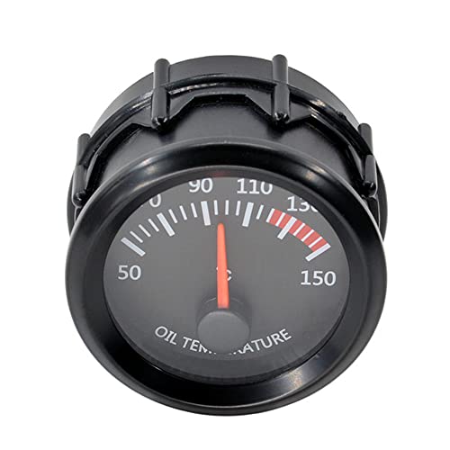 ESUPPORT Universal Car 52mm Pointer Oil Temp Temperautre Gauge Meter Kit Celsius White LED Light Pointer Indicator Dail Display Electronic - Image 3