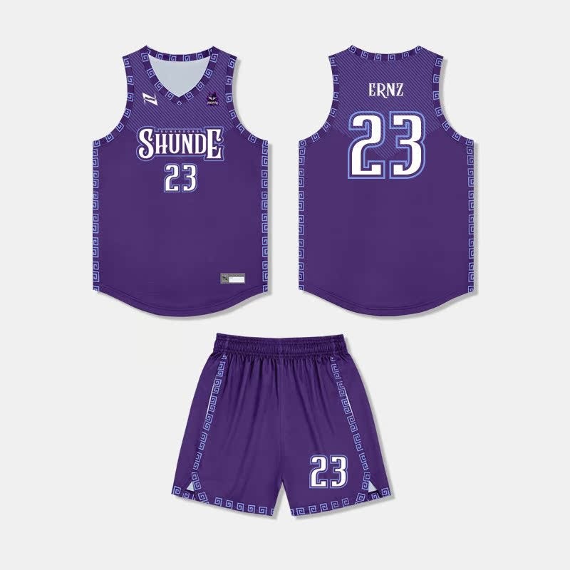 Basketball Uniform Suit Men'S And Women'S Quick-Drying Breathable Competition Team Uniform Children'S Training Camp Digital Printing Personality Jersey - Image 1
