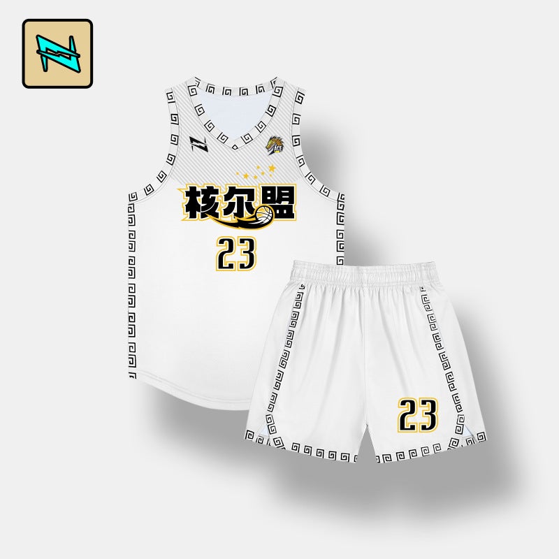 Basketball Uniform Suit Men'S And Women'S Quick-Drying Breathable Competition Team Uniform Children'S Training Camp Digital Printing Personality Jersey - Image 3