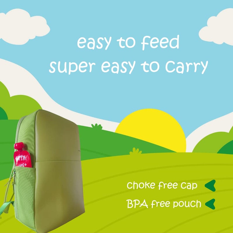 Happa Organic Baby Food Apple and Oats Puree | 100% Fruits and Oats | No Added Sugar, No Milk Powder, No Preservatives | Stage 2 (6 Months+) | Ready to Eat | Free from Common Allergens | Pack of 3 (100g Each) - Image 3