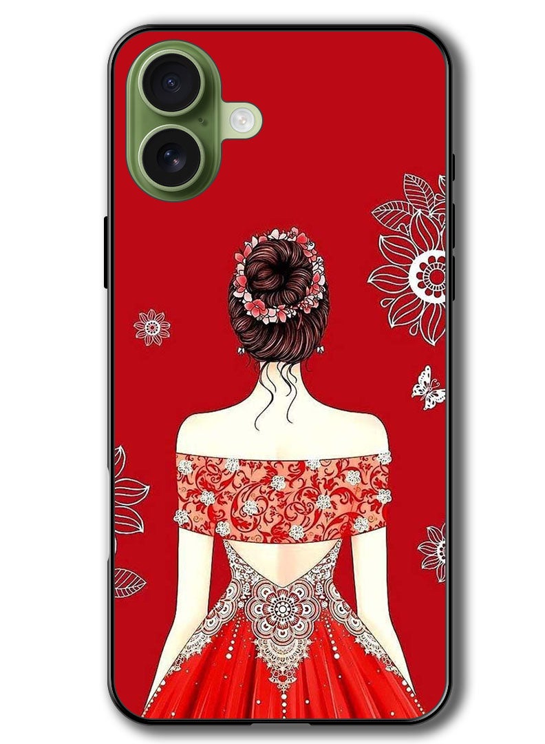 Theodor Case Compatible with Apple iPhone 17 6.3 Inch Protection Shockproof Bumper Cover Cute Ladyy - Image 1