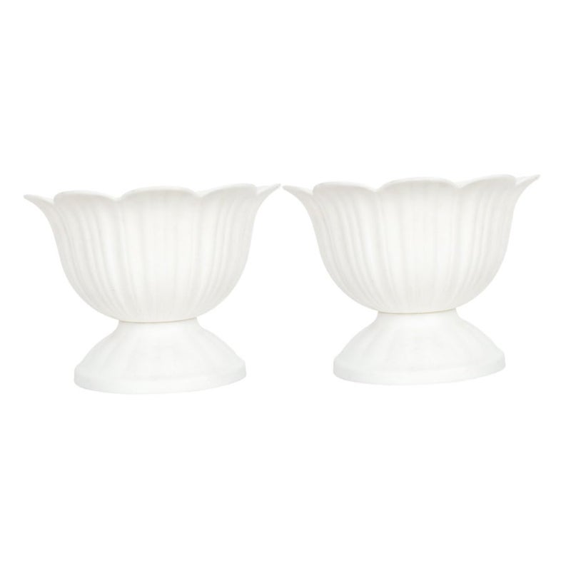 2 Pack Plastic Hydroponic Flower Pots For Indoor Outdoor Plants Succulents - Image 2