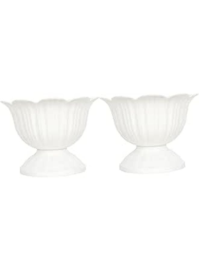 2 Pack Plastic Hydroponic Flower Pots For Indoor Outdoor Plants Succulents - Image 1