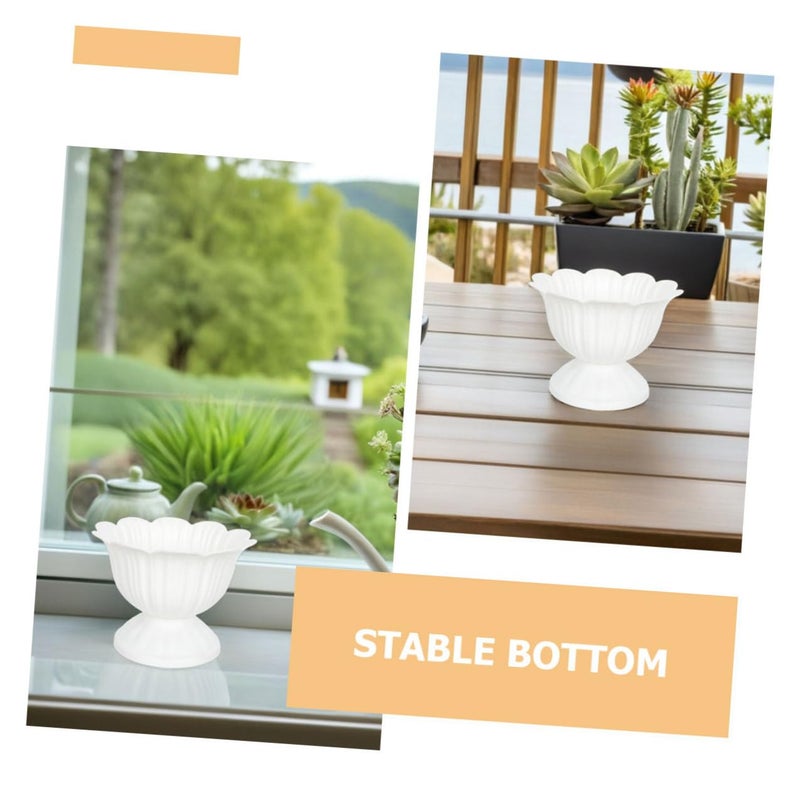 2 Pack Plastic Hydroponic Flower Pots For Indoor Outdoor Plants Succulents - Image 4