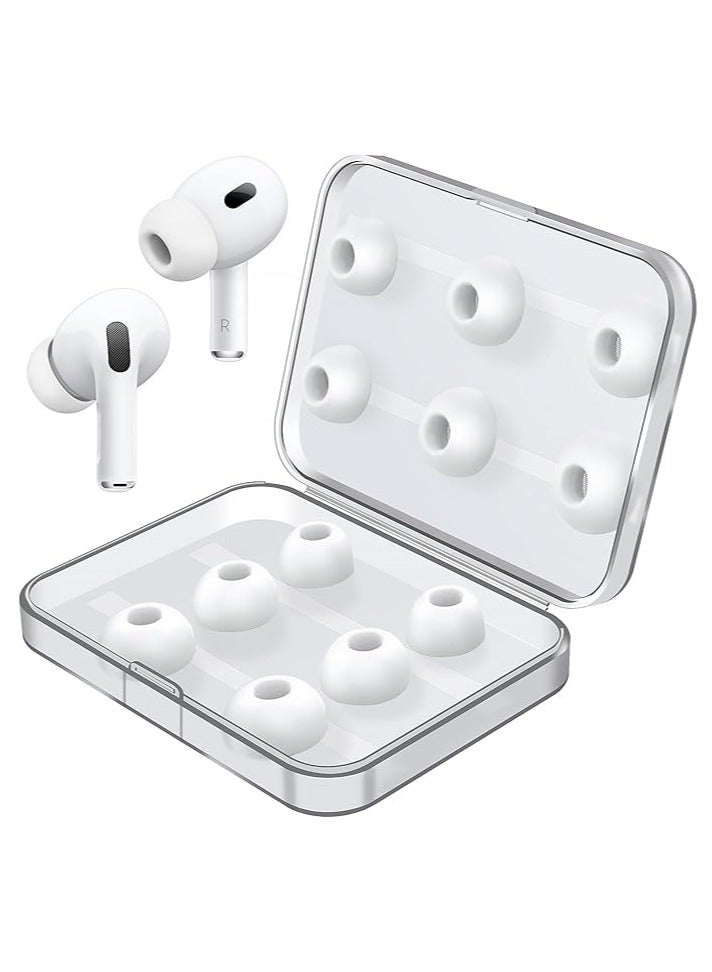 12-Piece Replacement Ear Tips for AirPods Pro/AirPods Pro 2, Silicon Ear Buds Tips with Portable Storage Box (S/M/L) (6 Pairs)  - Image 1