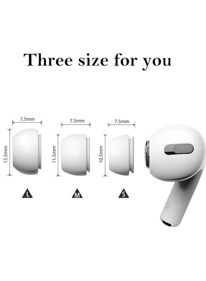 12-Piece Replacement Ear Tips for AirPods Pro/AirPods Pro 2, Silicon Ear Buds Tips with Portable Storage Box (S/M/L) (6 Pairs)  - Image 3