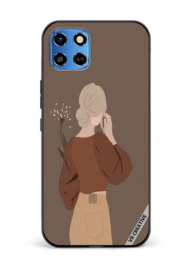 VR CREATIVE Protective Case Cover For Infinix Smart 6 HD Brownie Design Multicolour - Image 1