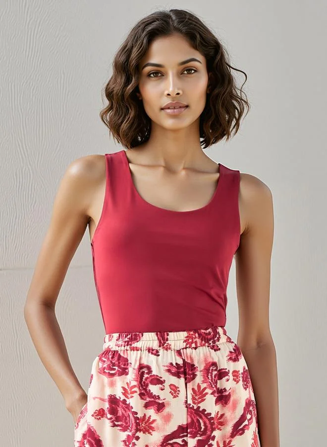 سبلاش فيڤ بلوزة بدون أكمام بقصة عادية