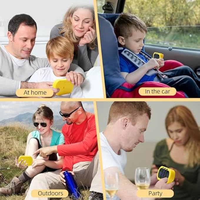 TIC TAC TOE BOLT GAME, ELECTRONIC TIC TAC TOE, 5-IN-1 SENSORY HANDHELD PUZZLE CONSOLE, PORTABLE TRAVEL GAME GIFT FOR EDUCATION AND MEMORY GROWTH EDUCATIONAL TOYS FOR 3+ BOYS AND GIRLS (YELLOW) - Image 5