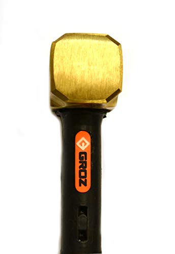 Groz 34702 12" Indestructible Brass Striking Hammer, 4 lb - Image 3