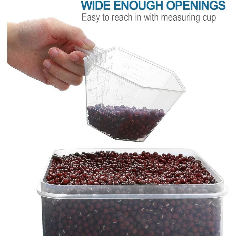 VERONES Large Tall Airtight Food Storage Containers, 10 PACK Plastic Airtight Kitchen & Pantry Organization, Ideal for Flour & Sugar - BPA-Free Plastic Canisters with Labels - Image 5