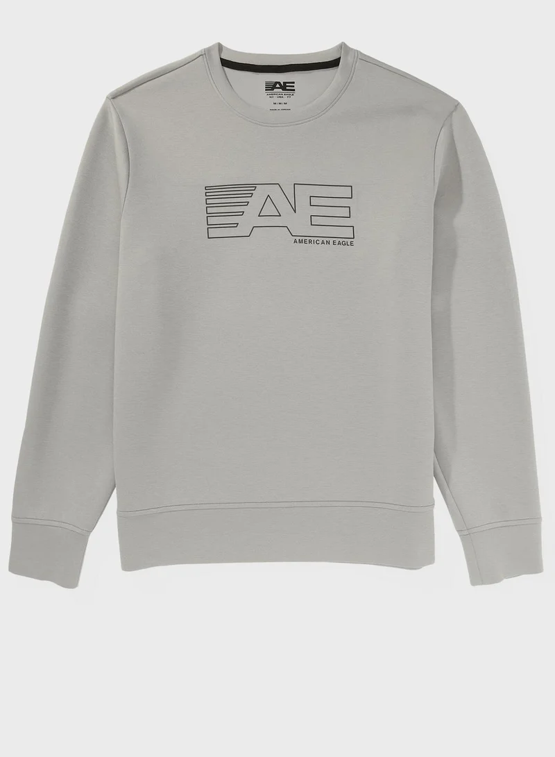 امريكان ايجل Graphic Crew Neck Sweatshirt