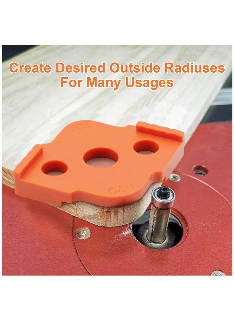 SYOSI Radius Jig Router Templates, Corner Routing Templates, ABS+CNC high Hardness Processing Glue, Rounded Corners Bit, 4 Sizes  - Image 2