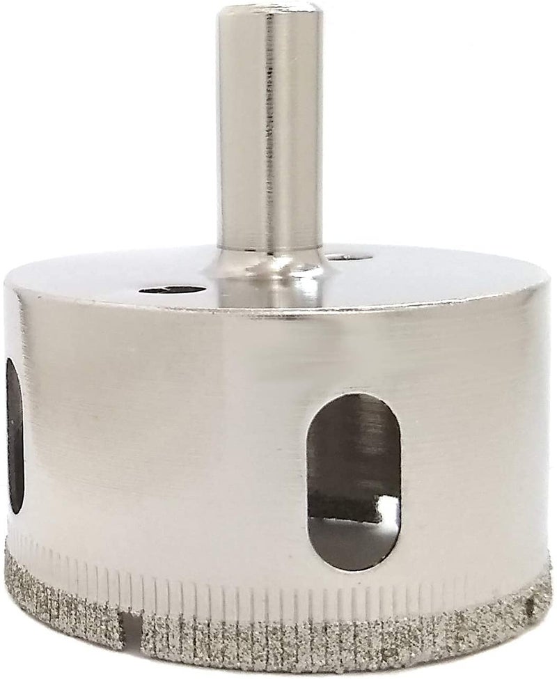 A TO Z GLASS A TO Z Glass Drill Bit Tile Marble Glass Ceramic 50 mm Diamond Coated Core Set of 2 Nos  - Image 1