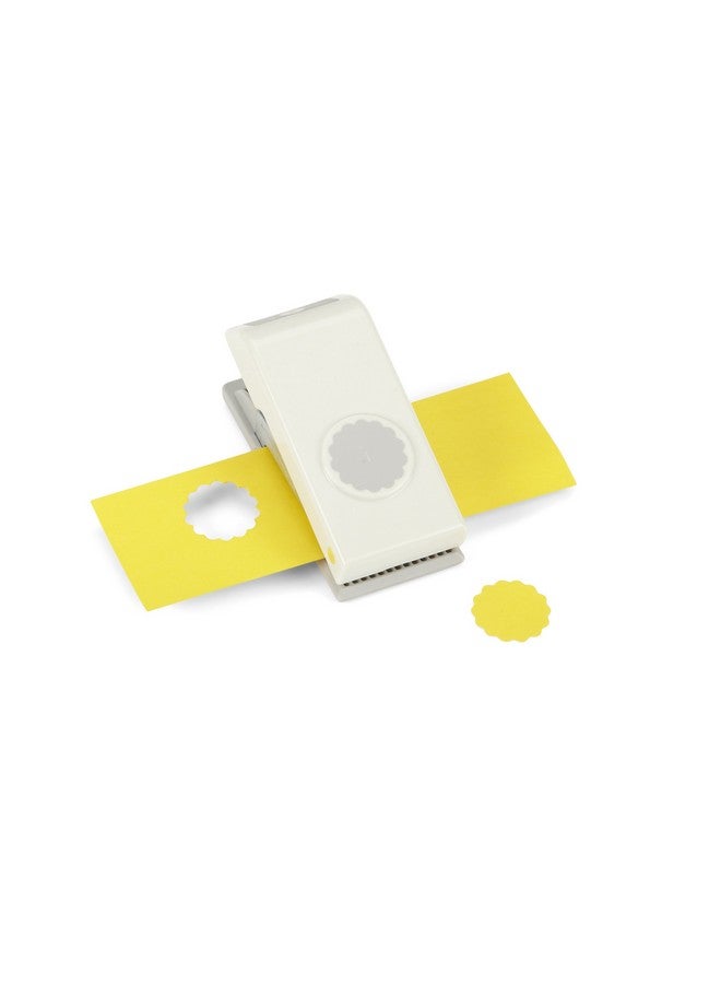 EK Tools Circle Punch 1Inch Scalloped Edge New Package White - Image 5