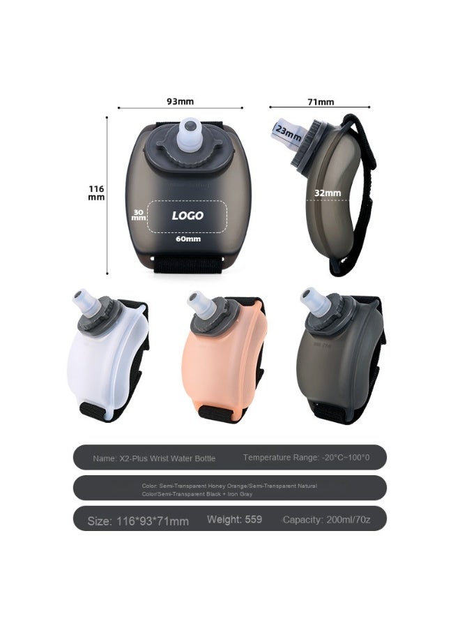 NeeMee Wrist Water Bottle-Wearable HandsFree Silicone 7 Oz Running Water Bottle, Sports Portable Fitness Cycling Marathon Rock Climbing Sports Cup - Image 4