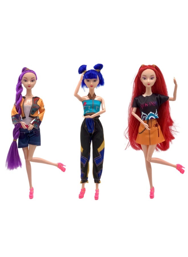 general KPop Demon Hunters trendy Girl Group Style fashion princess Doll doll set - Image 2