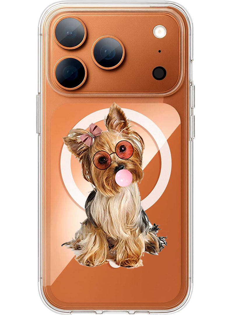 Theodor Magnetic Case for Apple iPhone 17 Pro Compatible with MagSafe Wireless Charging, Shockproof Phone Bumper Cover - Dog - Image 1