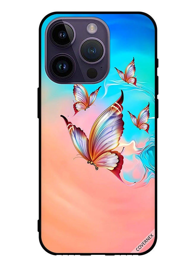 Covernex Protective Case Cover For Apple iPhone 14 Pro Butterflies On EiffelTower - Image 1