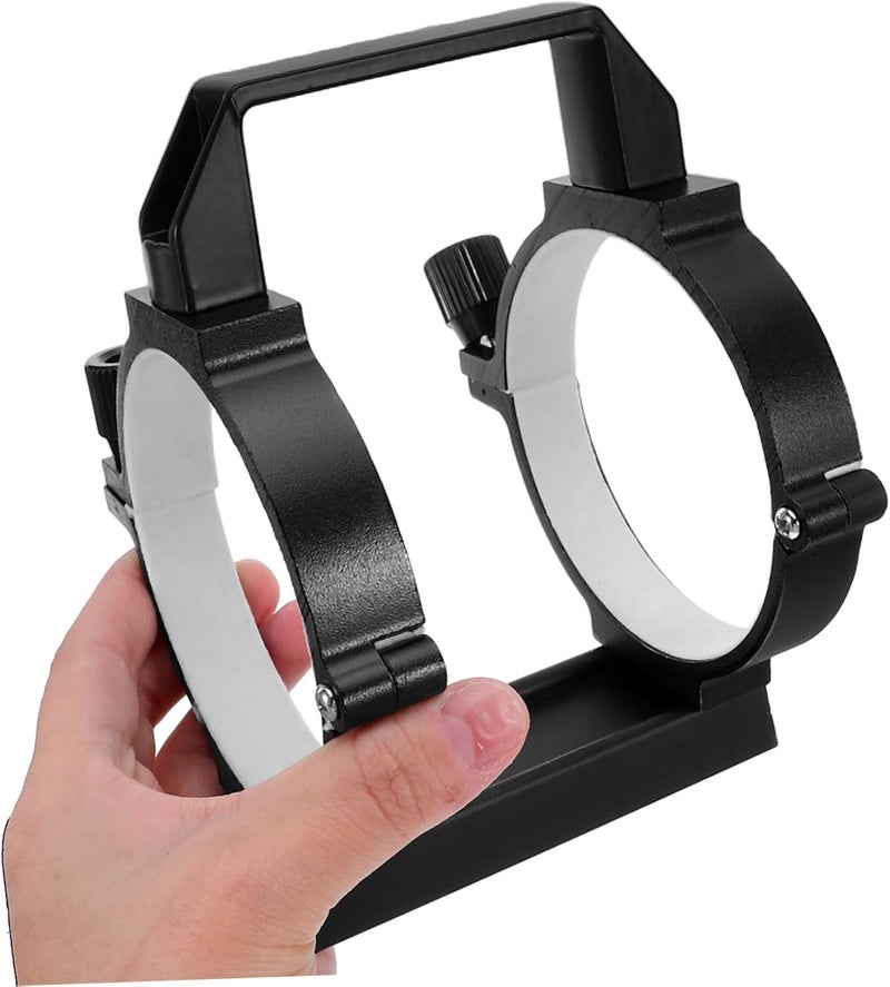 DOITOOL Metal Telescope Clamp Ring and Optical Tube Collar for Astrophotography, Secure Metal Mount Saddle for Astronomical Telescopes, Black Tube Ring Clamp for Stargazing and Lunar - Image 4