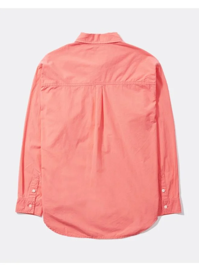 American Eagle AE Oversized Oxford Button-Up Shirt